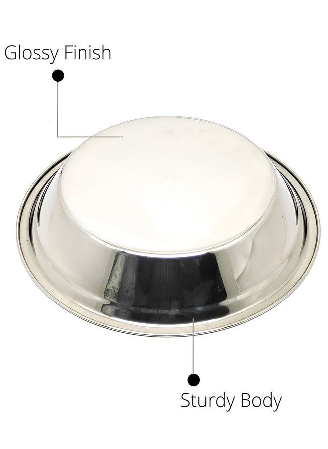 Nyra Kitchenware Silver Toned Stainless Steel Parat for Dough/Flour Kneading - Image 5